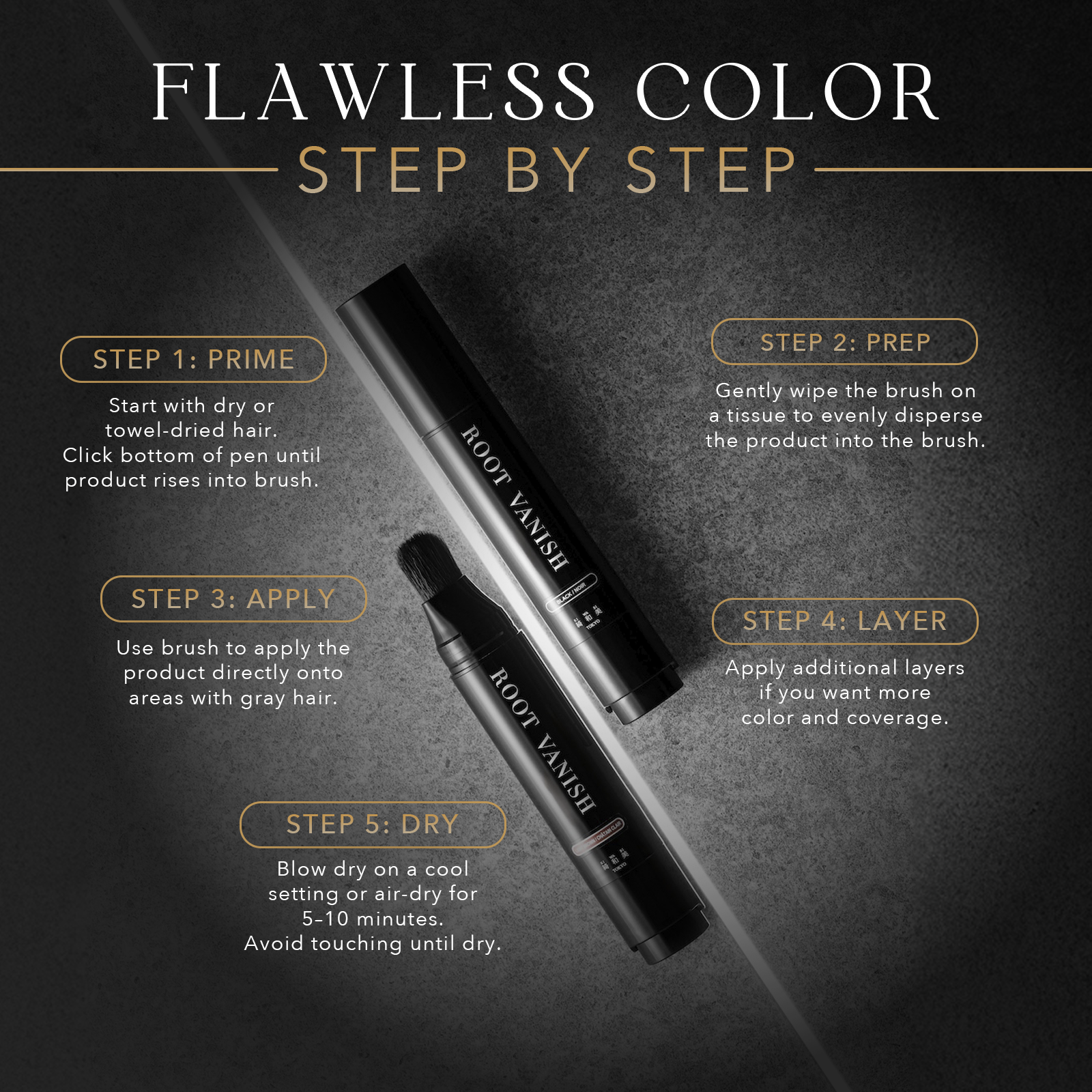 Gray Hair Color Brush